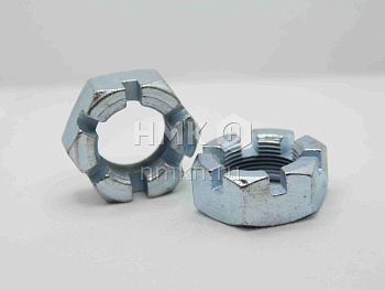 гайка корончатая/прорезная гост 5919 м27х1,5 цинк в Нижнем Новгороде